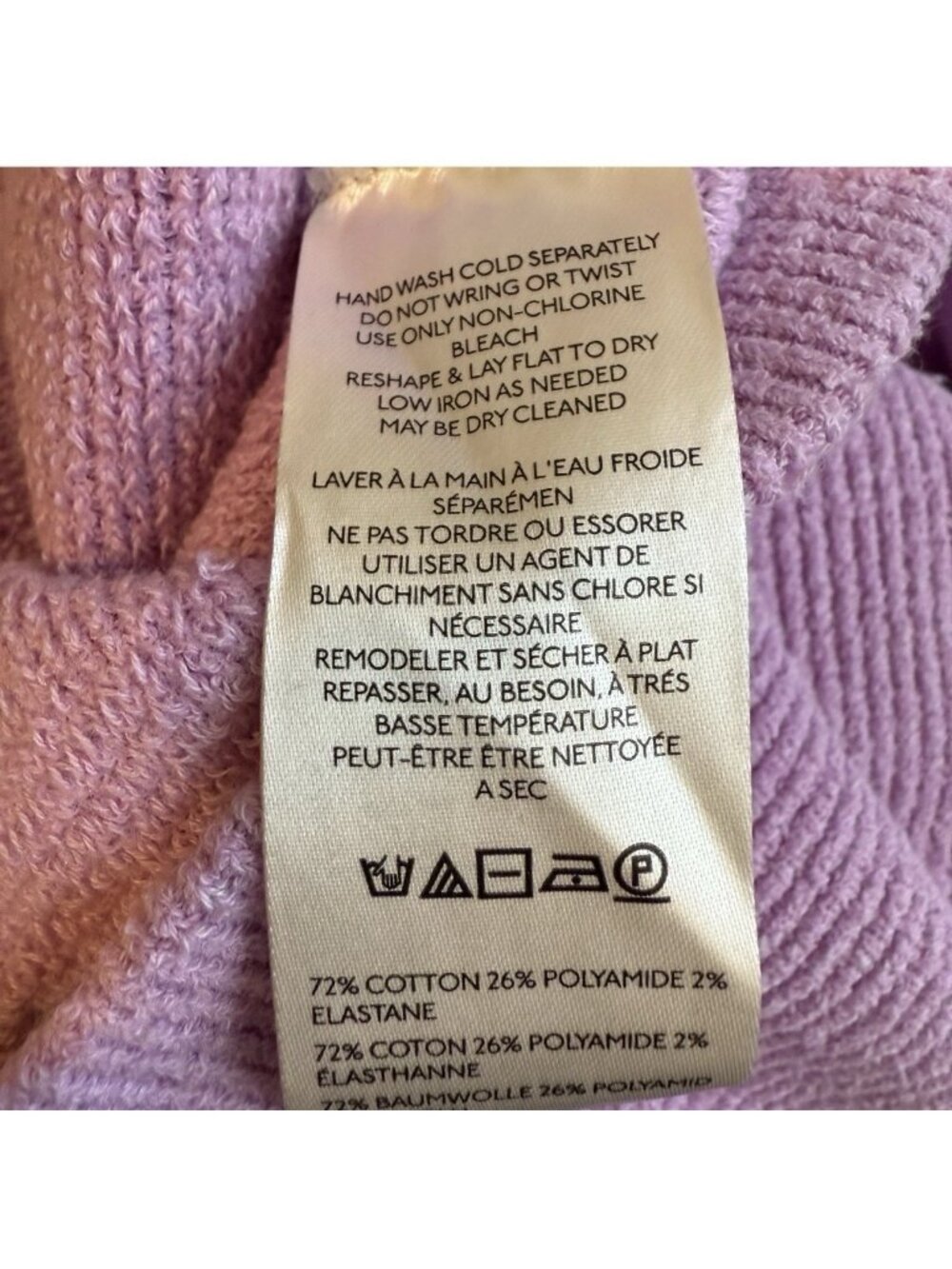 Free People Ottoman Slouchy Tunic Knit Sweater Women's Small Glowing Grape NWT! - Picture 9 of 10